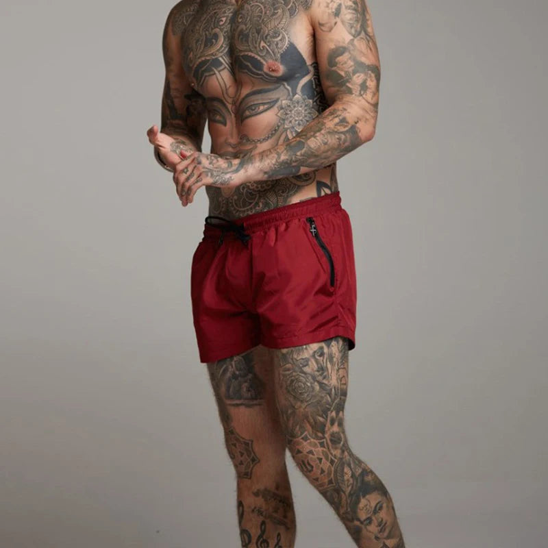 Mens Swim Short Swimwear Board Beach Shorts Quick Dry Men De Bain Homme Man Swimsuit Swim Trunks Bathing Beach Wear Surf Boxer