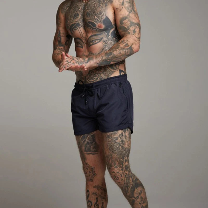 Mens Swim Short Swimwear Board Beach Shorts Quick Dry Men De Bain Homme Man Swimsuit Swim Trunks Bathing Beach Wear Surf Boxer