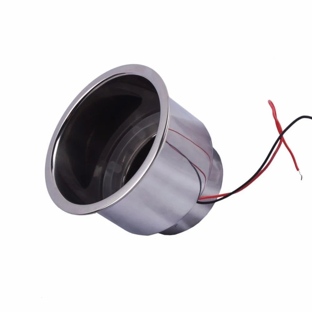 Boat Accessories 4Pcs Cup Drink Holder  LED Built-in Stainless Steel for Marine Yacht/RV
