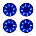 Boat Accessories 4Pcs Cup Drink Holder  LED Built-in Stainless Steel for Marine Yacht/RV