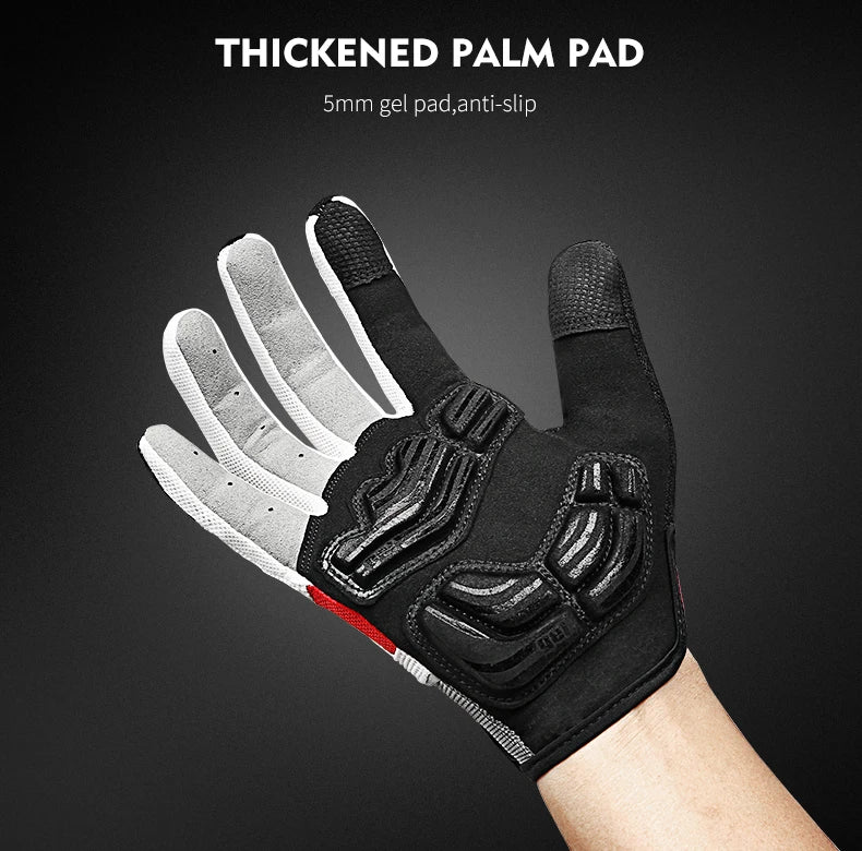 INBIKE Cycling Riding Gloves Full Finger with Gel Padded Road Bike Gloves for Men Women MTB Bicycle Gloves Man Bike Accesssories