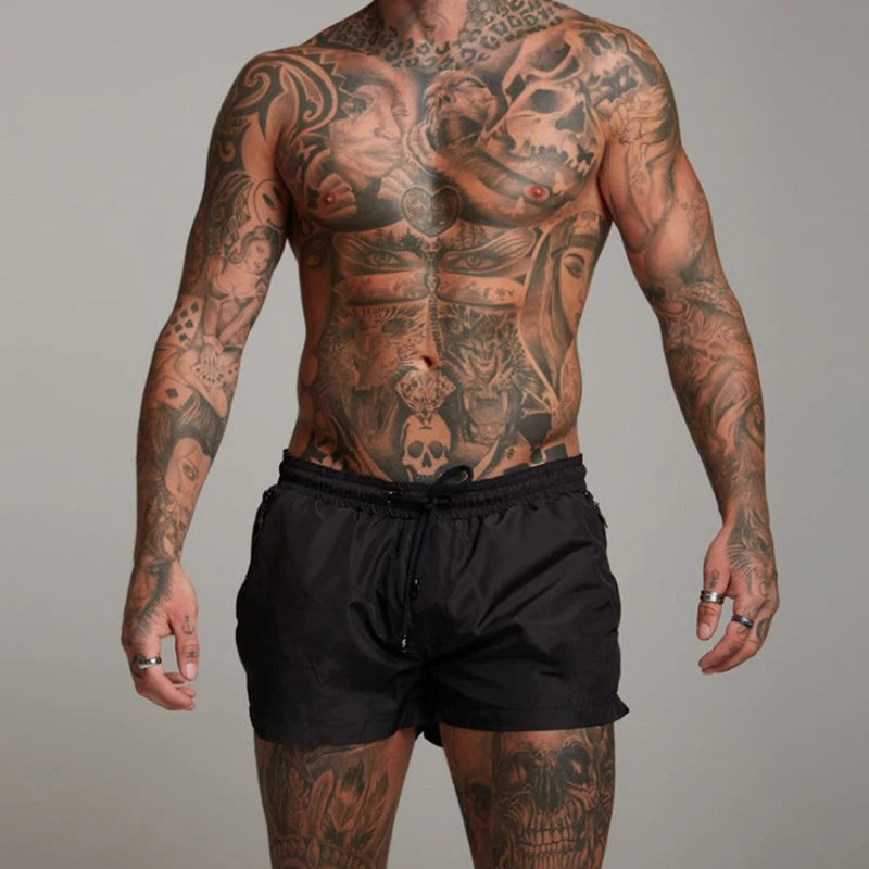 Mens Swim Short Swimwear Board Beach Shorts Quick Dry Men De Bain Homme Man Swimsuit Swim Trunks Bathing Beach Wear Surf Boxer