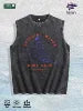 Unique Celebrity - Inspired Graphic Washed Vest US Warehouse 3 Colors Cotton Tank
