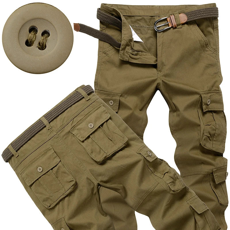 Men's Tactical Pants Casual Cargo Pants Outdoor Sports Work Trousers High Quality Joggers Hiking Pants Korean Sweatpants