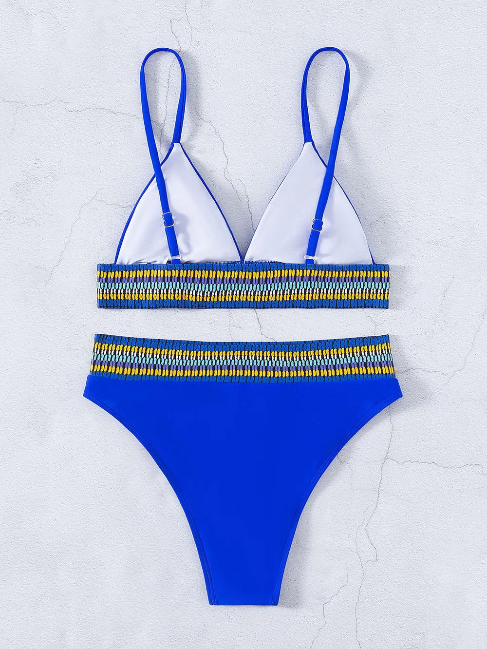 Bandeau High Waist Bikini One Shoulder Swimwear Women 2026 Printed Sexy Bikini set Retro Swimsuit Female Bathing suit