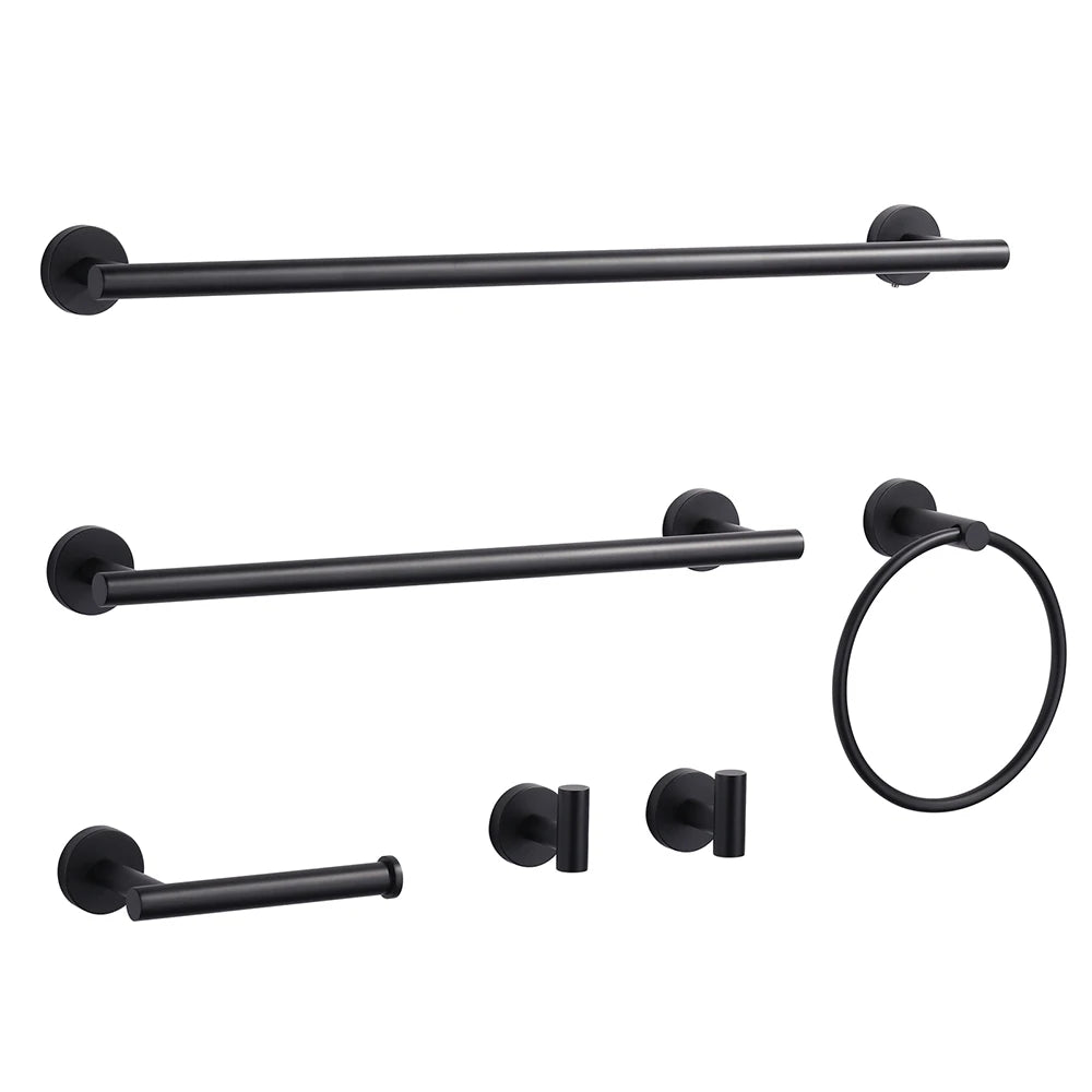 Elegant Lever Design Bathroom Accessories Single Towel Bar Robe Hooks Gold Stainless Steel 304 Bath Hardware Set