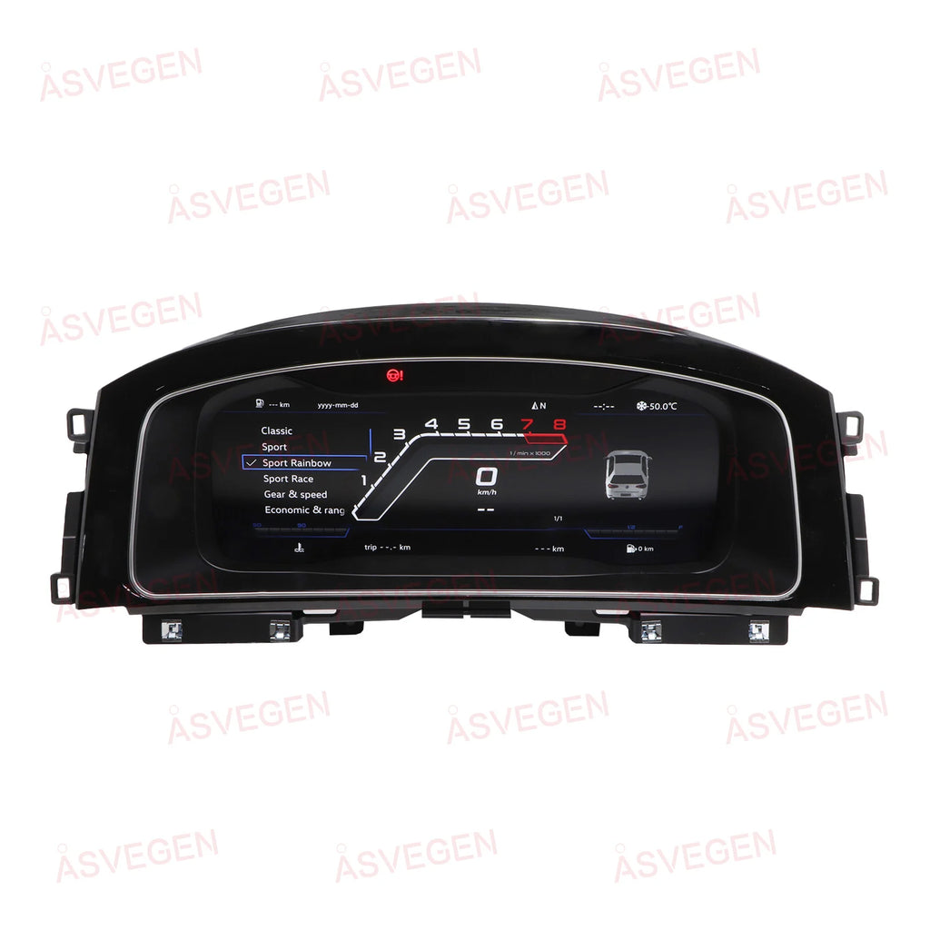 For Volkswagen VW Golf 7/7.5 2013-2020 LCD Dashboard Panel 12.3" Display Digital Cluster Virtual Instrument CockPit Speedometer