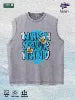 WASH YOUR HAND Graphic Washed Vest US Warehouse 3 Colors Cotton Tank