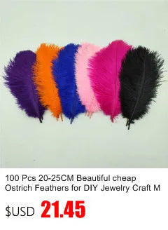 50pcs/lot Elegant Ostrich Feather 35-40cm 14-16inch Feathers for Crafts Wedding Party Supplies Carnival Dancer Decoration Plumes