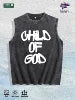 CHILD of GOD Slogan Graphic Washed Vest US Warehouse 3 Colors Cotton Tank