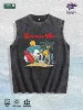 ROOST Waterfowl Deer Graphic Washed Vest US Warehouse 3 Colors Cotton Tank