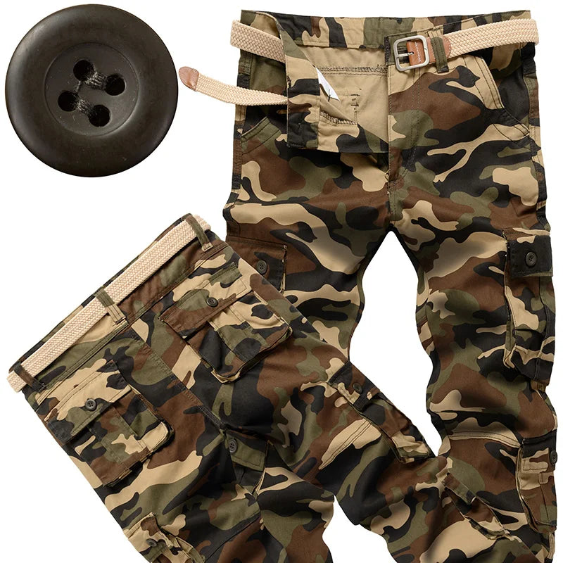 Men's Tactical Pants Casual Cargo Pants Outdoor Sports Work Trousers High Quality Joggers Hiking Pants Korean Sweatpants