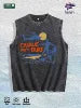 Charlie Don't Surf Graphic Washed Vest US Warehouse 3 Colors Cotton Tank