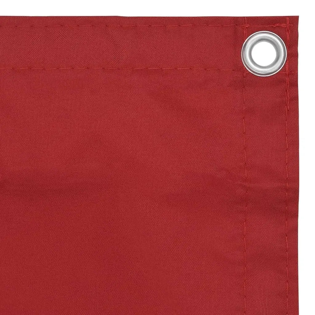 VidaXL W2B Balcony Screen 35.4x157.5 Inch Red Oxford Fabric Sun Shelter