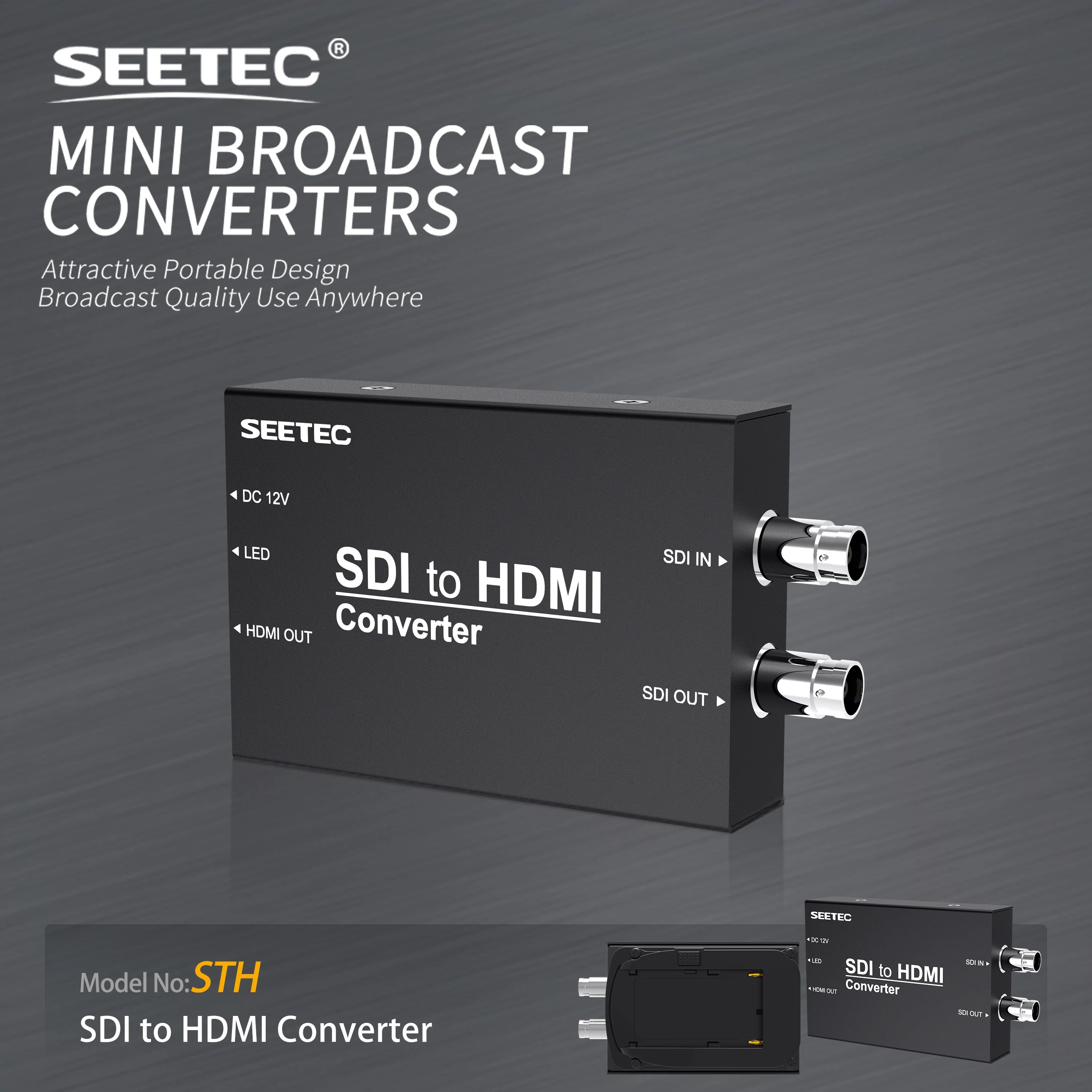 SEETEC STH Pro SDI to HDMI Converter 1080P60, SMPTE 259M/292M/424M Compliant, Factory Direct Custom Logo/Packaging