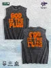 GOD IS the PLUG Graphic Washed Vest US Warehouse 3 Colors Cotton Tank