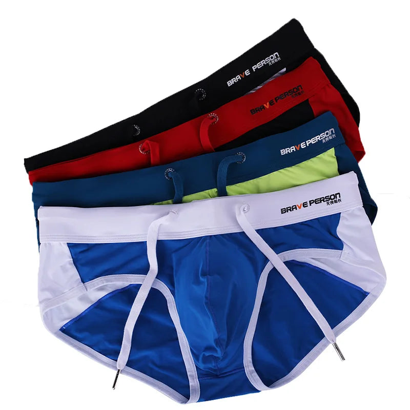 New Board Shorts Swimsuit Sexy Swimwear Men Briefs Swimming Trunks for Bathing Suit Men Beachwear