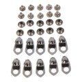 10Sets Outdoor Speed Shoe Lace Hooks Lace Fittings Buckles With Rivets For Mountaineering Boots Climb Hiking Shoes Work