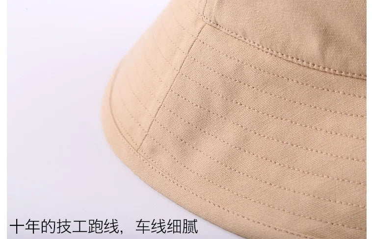 High Quality Soft Cotton Large Fishing Sun Cap Women Beach Bucket Hat Dad Wide Brim Boonie Cap Big Head Men Oversize Panama Hats