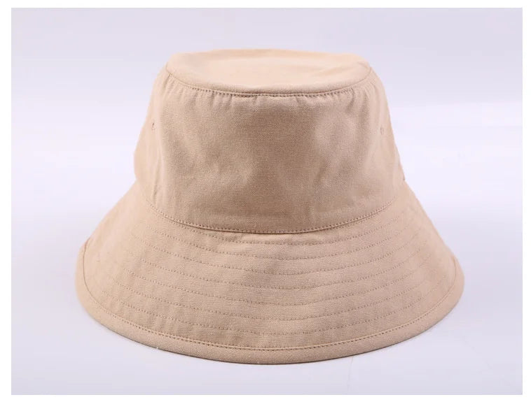 High Quality Soft Cotton Large Fishing Sun Cap Women Beach Bucket Hat Dad Wide Brim Boonie Cap Big Head Men Oversize Panama Hats