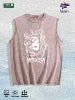 Medusa Graphic Washed Vest US Warehouse 3 Colors Cotton Tank