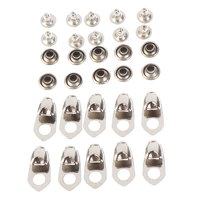 10Sets Outdoor Speed Shoe Lace Hooks Lace Fittings Buckles With Rivets For Mountaineering Boots Climb Hiking Shoes Work