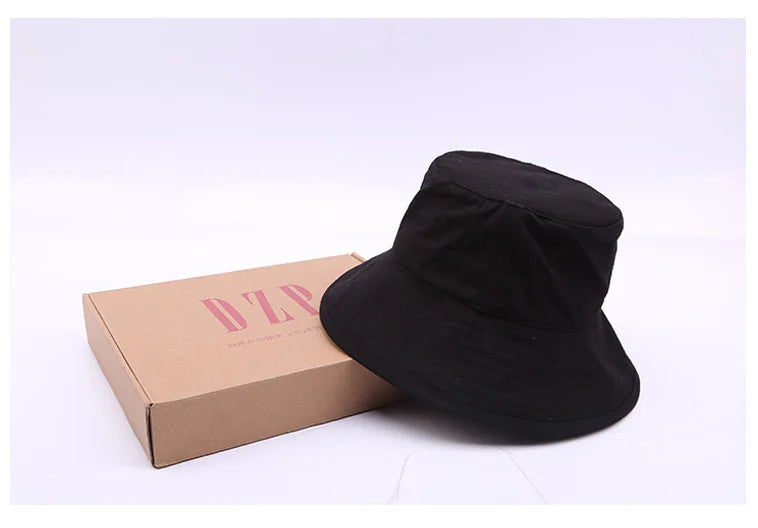 High Quality Soft Cotton Large Fishing Sun Cap Women Beach Bucket Hat Dad Wide Brim Boonie Cap Big Head Men Oversize Panama Hats
