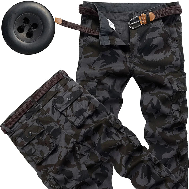 Men's Tactical Pants Casual Cargo Pants Outdoor Sports Work Trousers High Quality Joggers Hiking Pants Korean Sweatpants