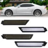 Dynamic Startup Side Marker Lights for Chevrolet Chevy Camaro SS RS ZL1 Led White Sequential Repeater Blink Indicator Lamps