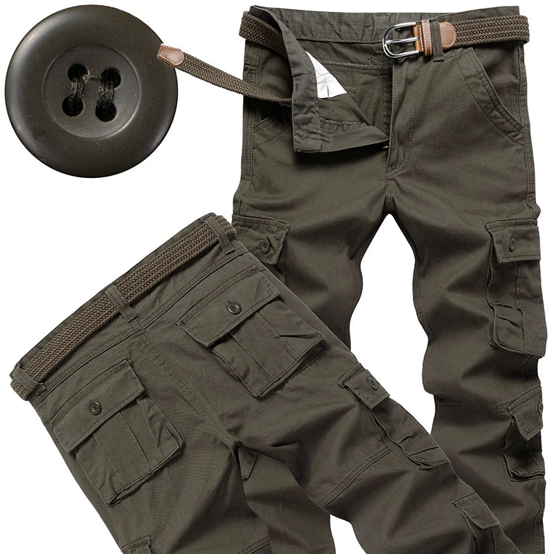 Men's Tactical Pants Casual Cargo Pants Outdoor Sports Work Trousers High Quality Joggers Hiking Pants Korean Sweatpants