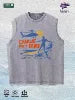 Charlie Don't Surf Graphic Washed Vest US Warehouse 3 Colors Cotton Tank