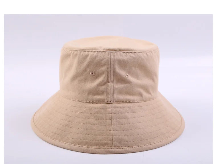 High Quality Soft Cotton Large Fishing Sun Cap Women Beach Bucket Hat Dad Wide Brim Boonie Cap Big Head Men Oversize Panama Hats