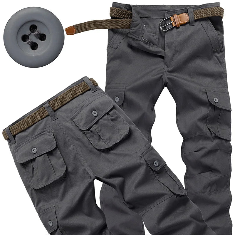 Men's Tactical Pants Casual Cargo Pants Outdoor Sports Work Trousers High Quality Joggers Hiking Pants Korean Sweatpants