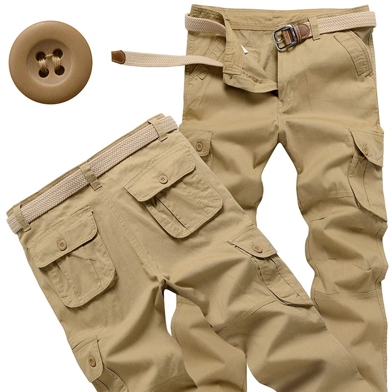 Men's Tactical Pants Casual Cargo Pants Outdoor Sports Work Trousers High Quality Joggers Hiking Pants Korean Sweatpants