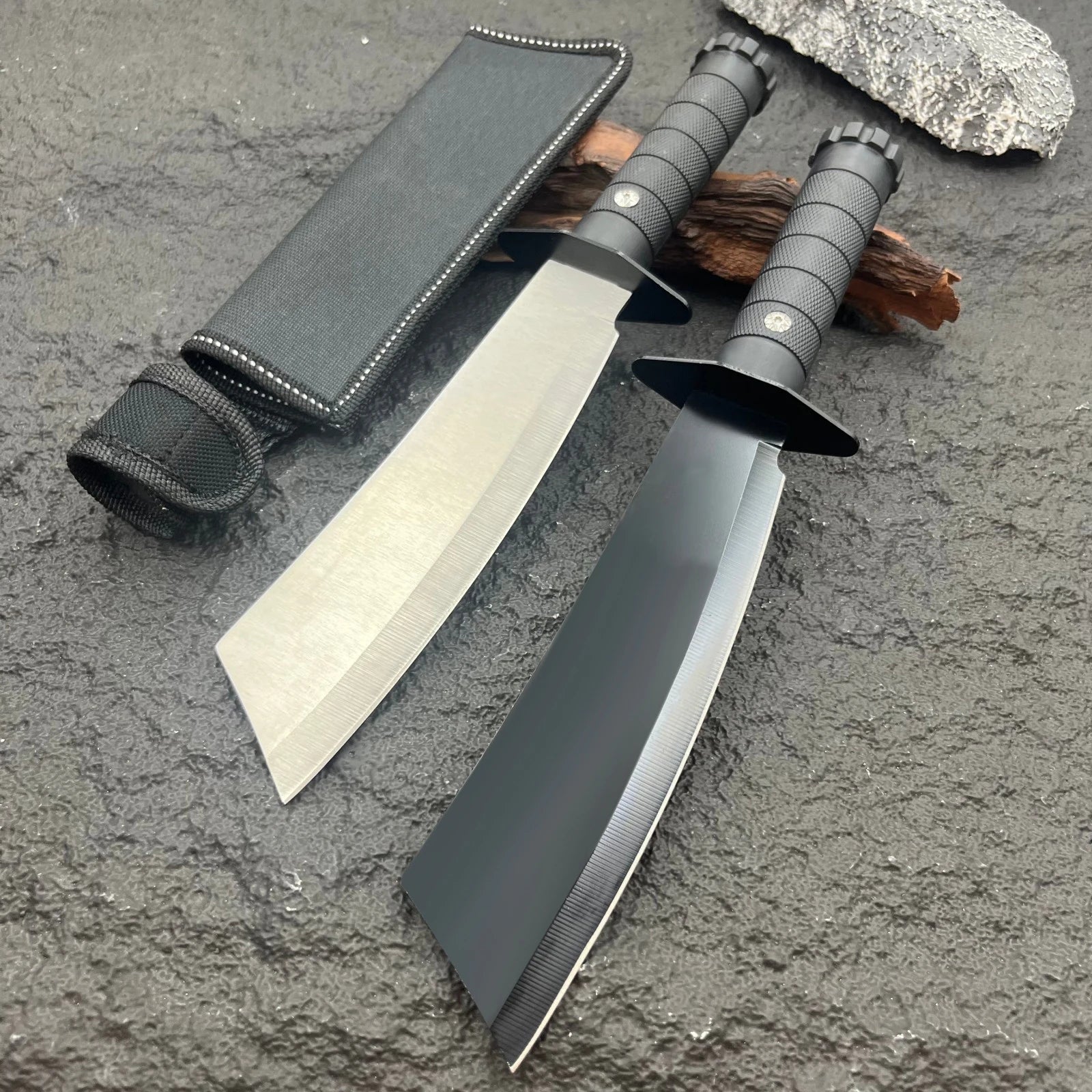High - Hardness Integral Full - Tang Fixed Blade Knife for Wild Camping Multi - Functional Camping Outdoor Tactical Knife