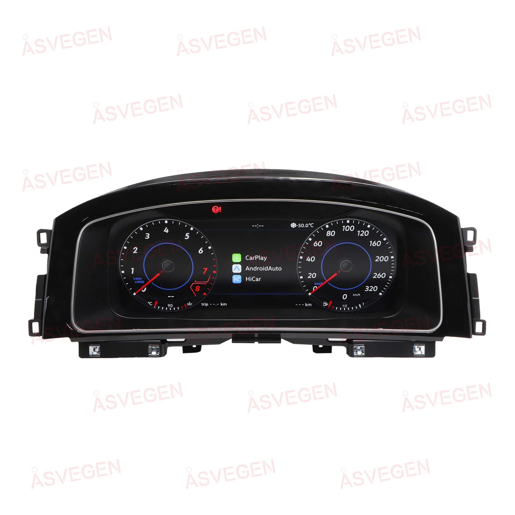 For Volkswagen VW Golf 7/7.5 2013-2020 LCD Dashboard Panel 12.3" Display Digital Cluster Virtual Instrument CockPit Speedometer
