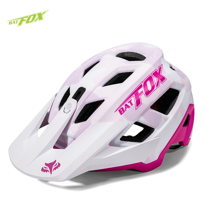BATFOX 2025 New Mountain Bike Helmet Summer Colorful Cycling Helmet for Adults Youth Men and Women Speed Racing Bicycle Helmets