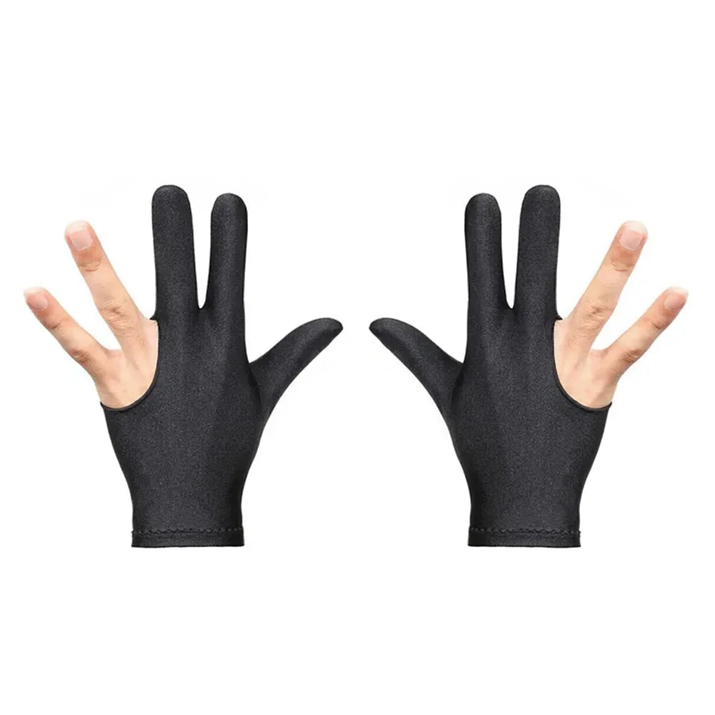 High Quality Snooker Billiard Cue Glove Pool Left Hand Open Three Finger Accessory Fitness Accessories for Men and Women