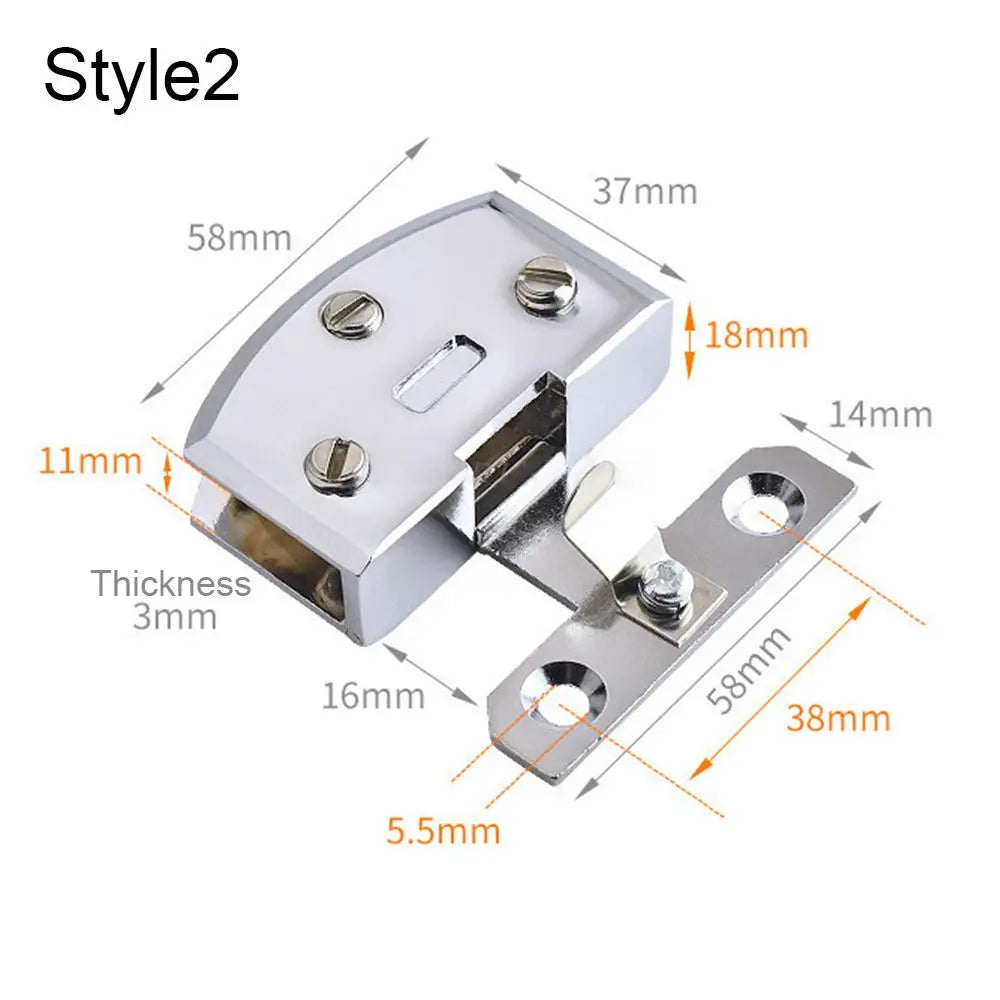 Home No Hole Hardware Furniture Supplies Cabinet  Hinge Clip Window Accessories Glass Door Hinge