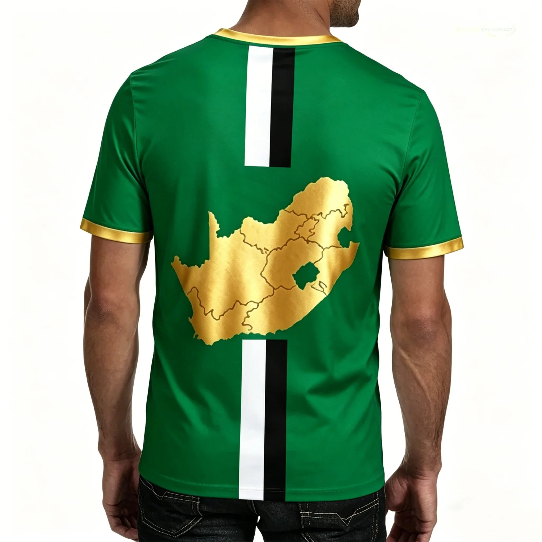 South Africa Football T Shirts Summer Fashion Short Sleeve South Africa Flag 3D Printed T-shirts Casual O Neck Loose Mens Tees