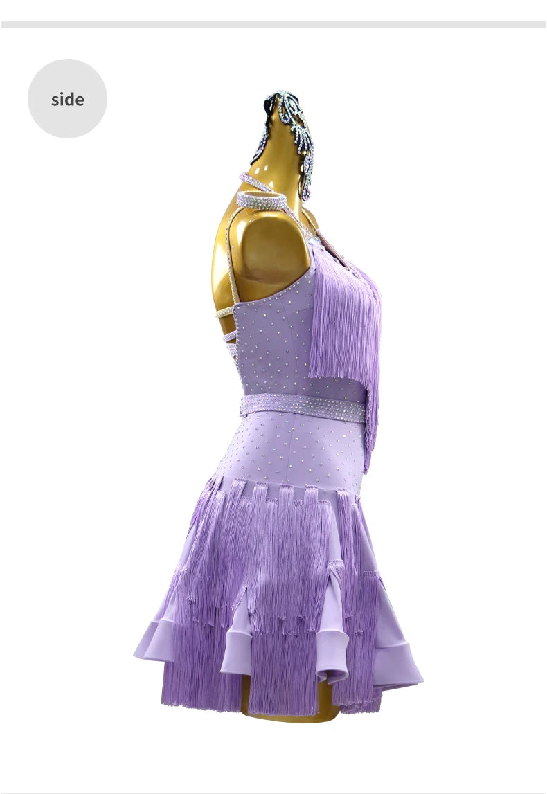 Dress For Dancing 2026 Latin Dance Parties Wear Womens Costume Ballroom Clothes Sexy Skirt Girls Prom Stage Jumpsuit Sports Suit