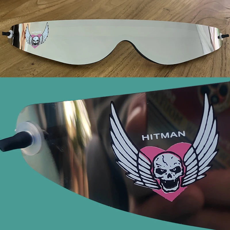 Licensed Vintage Bret Hart Hitman Hart Wrap Around Shades Sunglasses  New Motorcycle glasses