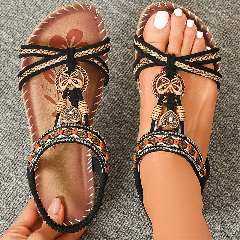 2025 New Women's Sandals Summer Sandals for Shoes Woman Colorful Beach Sandalias De Mujer Non-Slip Summer Footwear Women Mujer