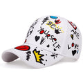 Letter printing graffiti hip hop baseball cap fashion outdoor couple universal wild sun hat sports casual caps dad hats