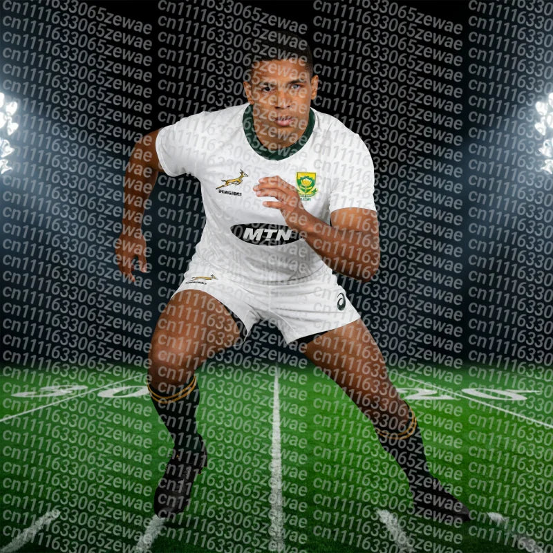 South Africa Springboks Rugby Jersey Summer Adult & Children's Quick-Dry Breathable Sports T-shirt Men's & Women's Training Wear