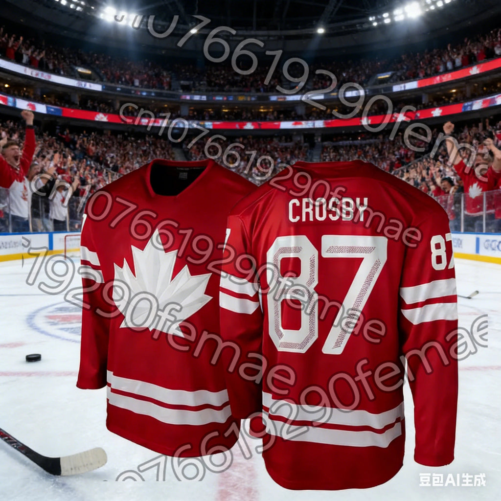 2026 Canada Men's Hockey Jersey T-shirt |Crosby MacKinnon Same Style Fan Gear | Breathable Sportswear for Spring Summer