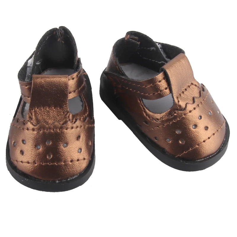 5.5cm Lovely Bow Doll Shoes For 14 Inch American& EXO Doll 1/6 New Mini Shoes Boots Accessories For 32-33 Russia DIY Doll,Nancy