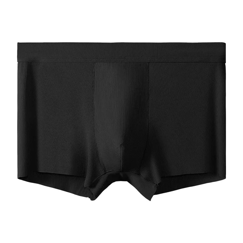Ice Silk Antibacterial Men's Underwear. Thin and breathable style for summer. Men's boxer shorts. Trendy men's flat -