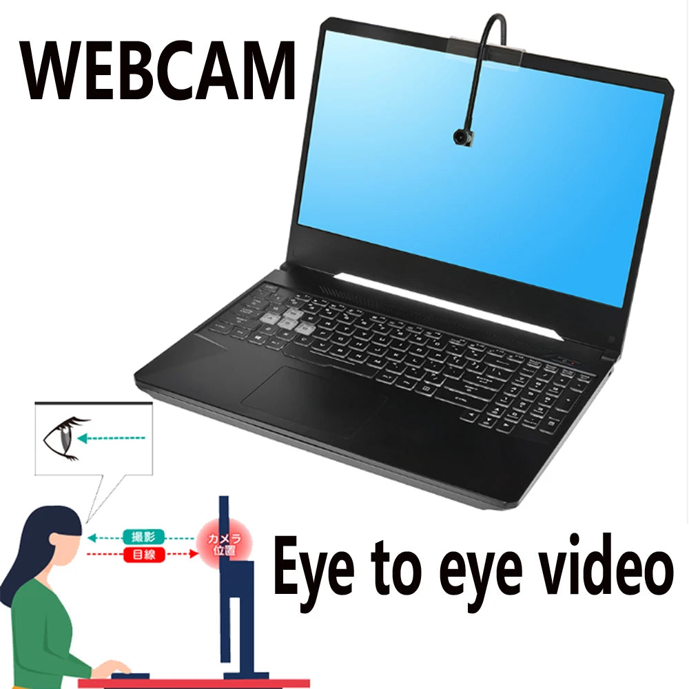 Center camera eye Middle-Screen Webcam 4K 8MP1080p Plug & Play USB Webcam Optimized for Creating a Better Connection in Calls