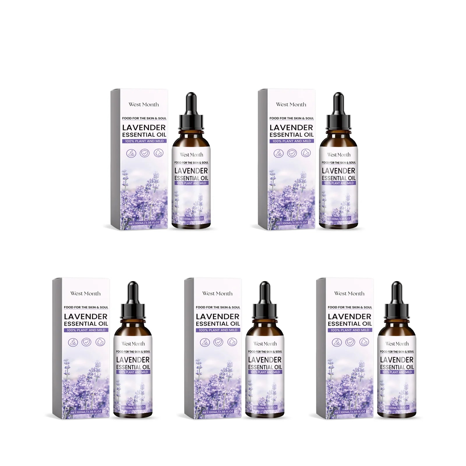 Lavender Essential Oil Moisturizes And Nourishes The Skin Relieves Anxiety Improves Sleep Quality & Is A Body Care Essential Oil